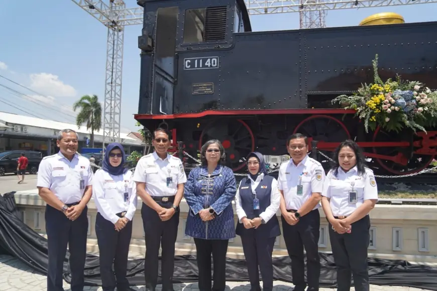 Peresmian Monumen Lokomotif C 1140 Sebagai Hadiah Istimewa dalam Rangka HUT ke 79 PT KAI.