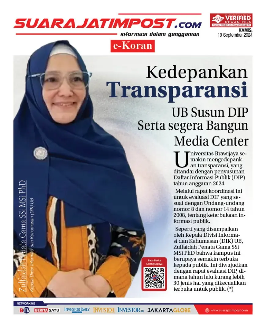 eKoran, Edisi Kamis, 19 September 2024