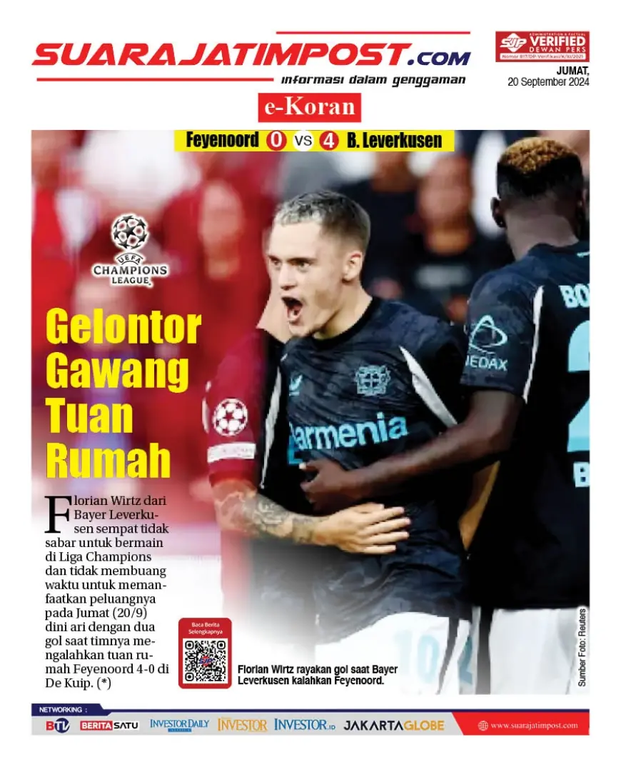 eKoran, Edisi Jumat, 20 September 2024