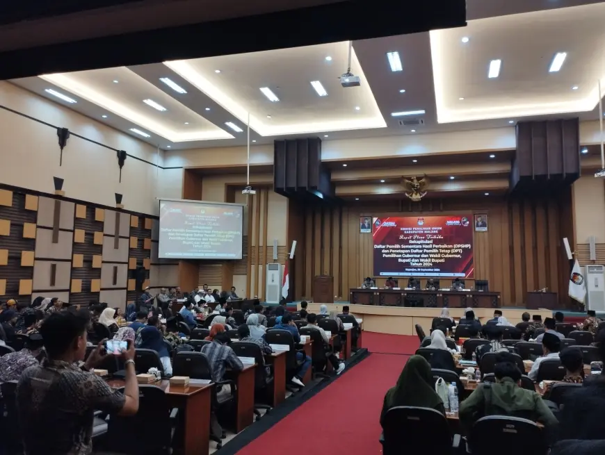 KPU Kabupaten Malang Rapat Pleno Penetapan DPT