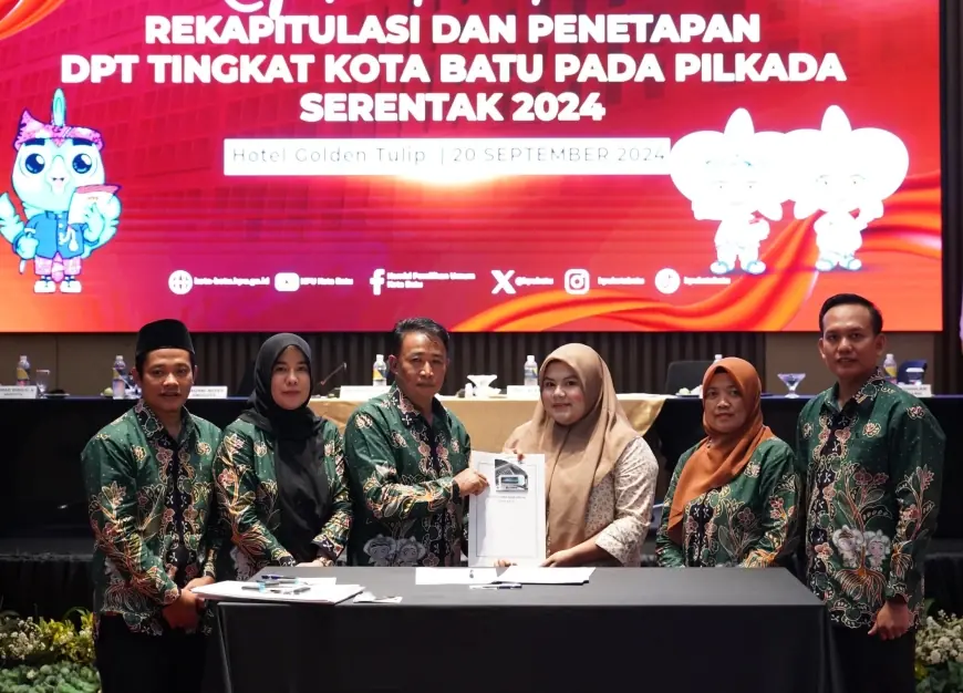 KPU Tetapkan Kota Batu Miliki 3 Paslon