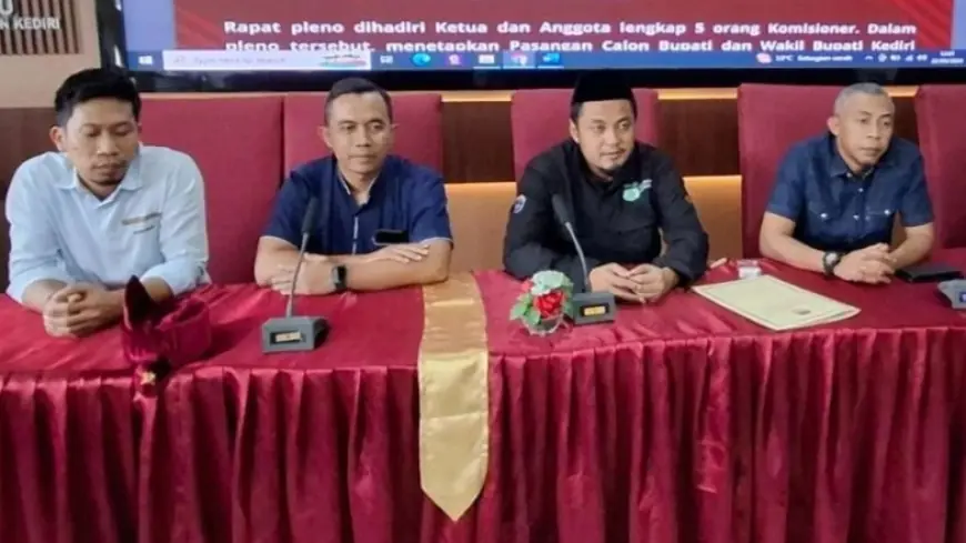 KPU Kabupaten Kediri Resmi Tetapkan 2 Paslon Peserta Pilbup Kediri 2024