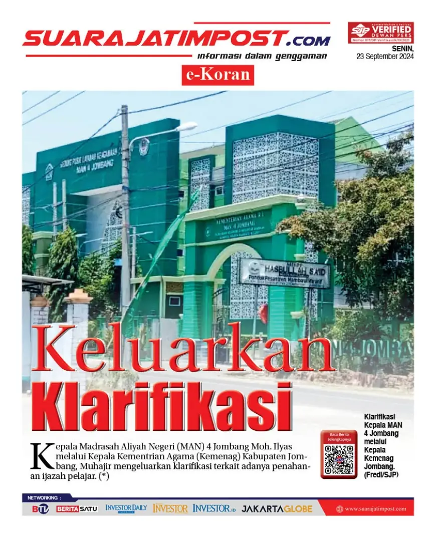 eKoran, Edisi Senin, 23 September 2024