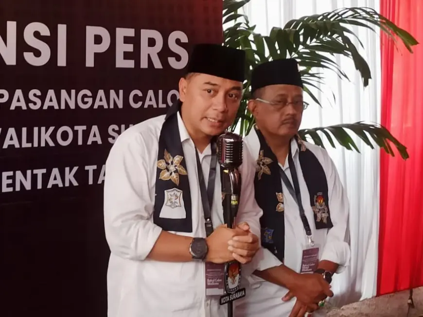 Calon Tunggal Pilwali Surabaya 2024, Eri-Armuji Kembali Kantongi Nomor Urut 01