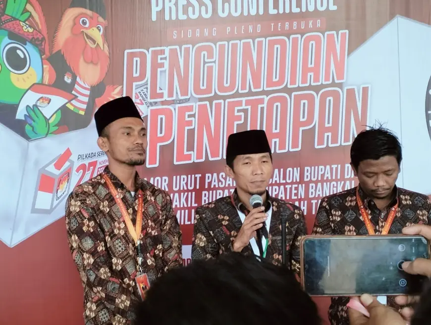 KPU Bangkalan Tetapkan Nomor Urut Paslon Cabup dan Cawabup