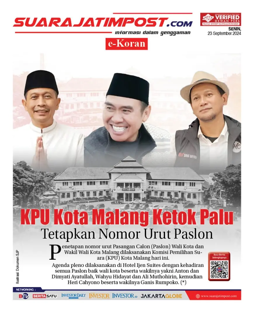 eKoran, Edisi Senin, 23 September 2024