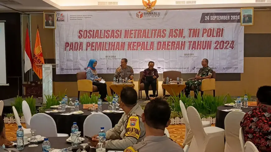 Jelang Pilkada 2024, Bawaslu Kota Kediri Pastikan Netralitas ASN, TNI dan Polri