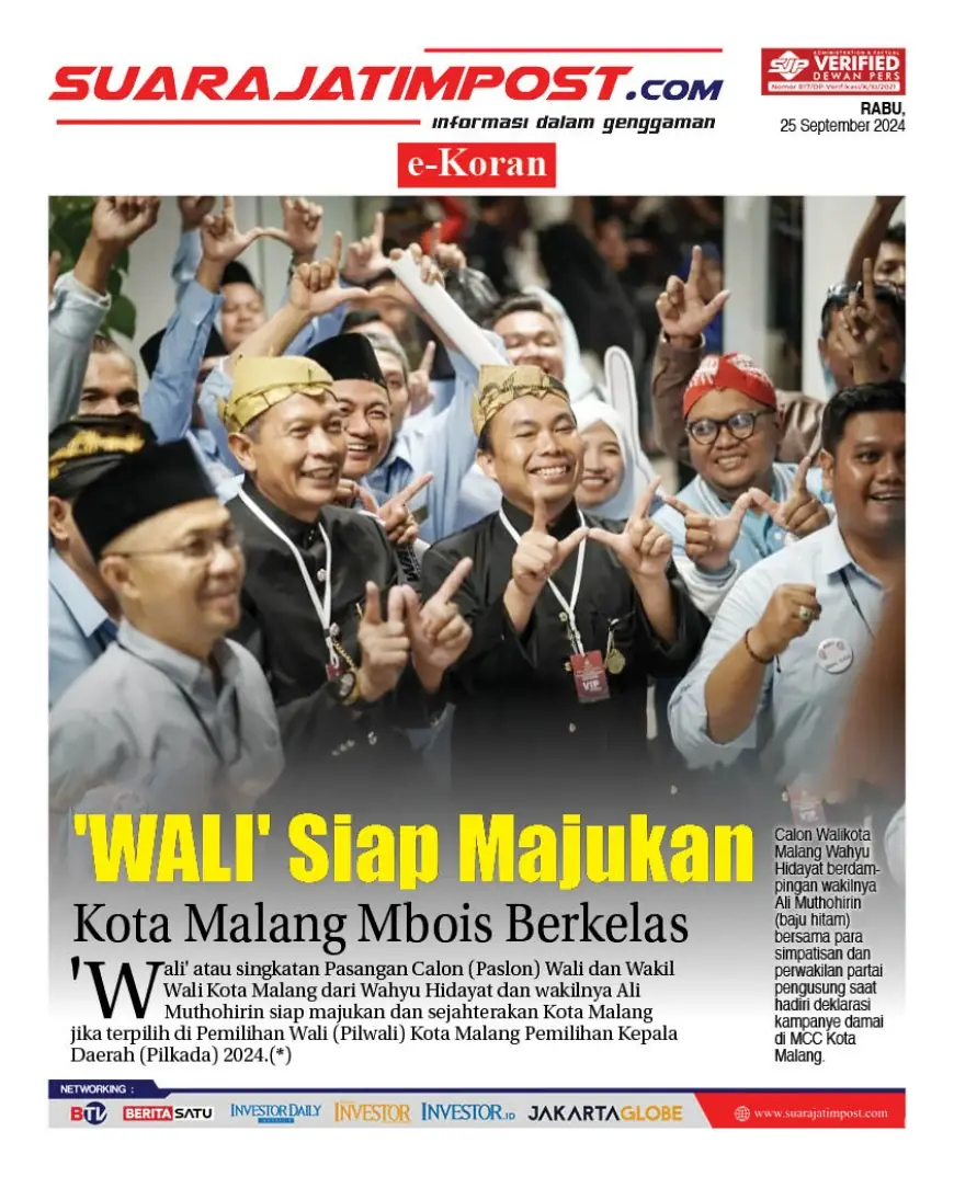 eKoran, Edisi Rabu, 25 September 2024