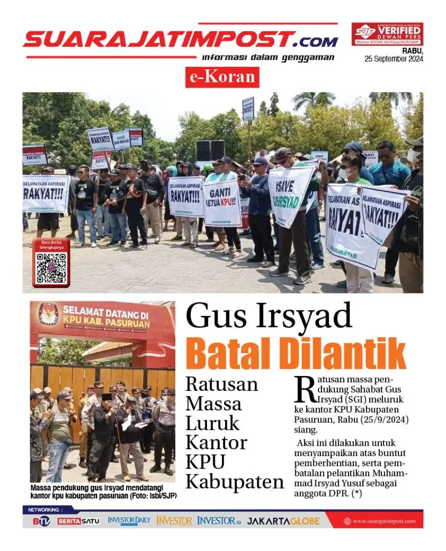 eKoran, Edisi Rabu, 25 September 2024