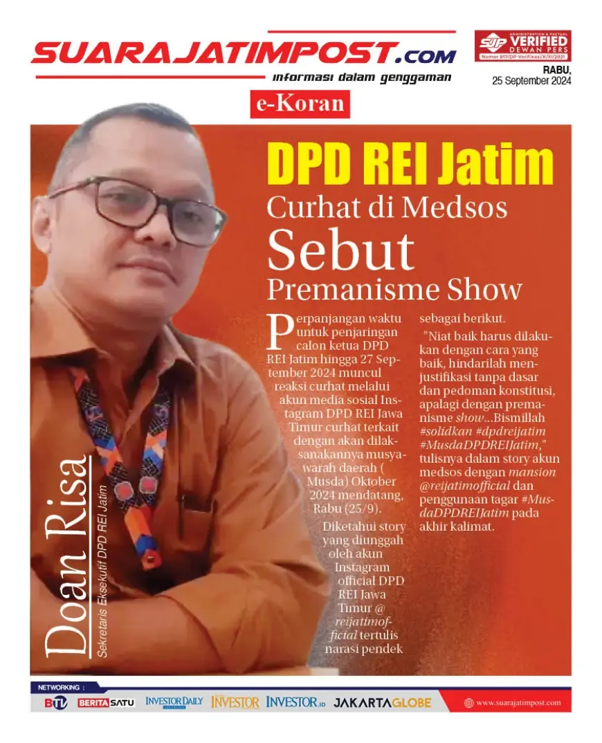 eKoran, Edisi Rabu, 25 September 2024