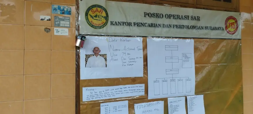 Kakek Hanyut di Kabupaten Malang Masih Dalam Pencarian Basarnas Jatim