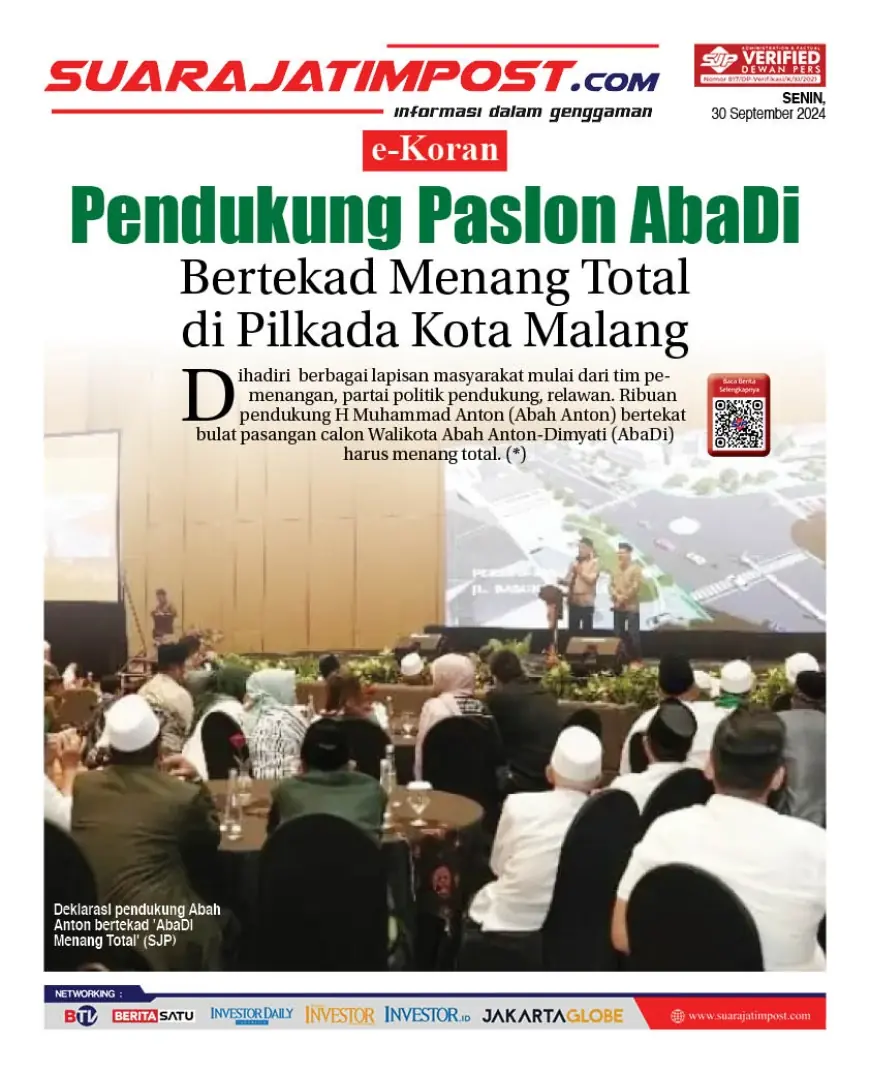 eKoran, Edisi Senin, 30 September 2024