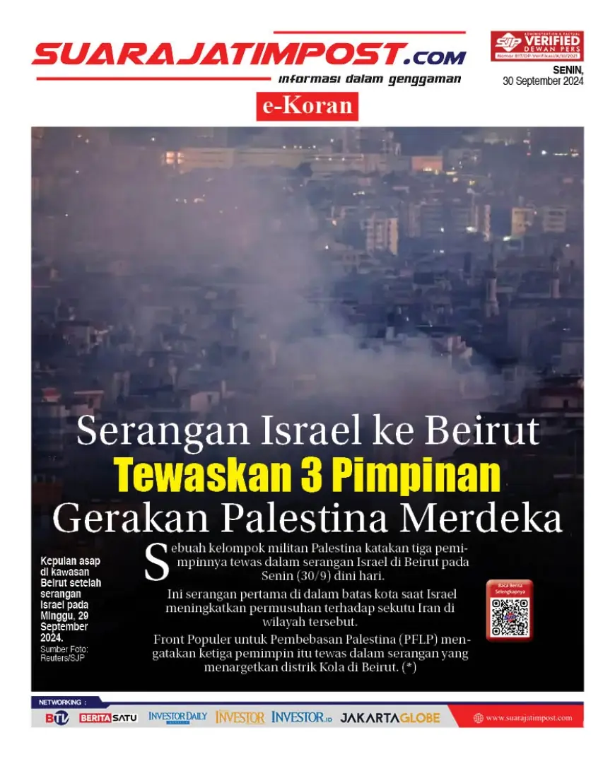 eKoran, Edisi Senin, 30 September 2024