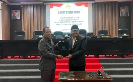 Pimpinan DPRD Bondowoso Ditetapkan, Ini Formasinya