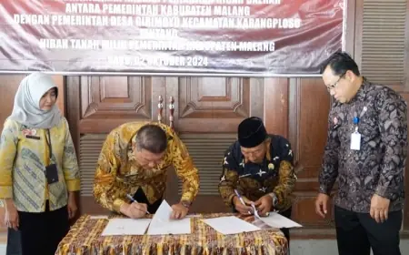 Pemkab Malang Tandatangani HPHD dengan Pemdes Girimoyo