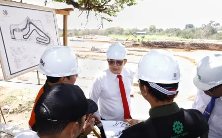 Pj Gubernur Jatim Optimistis Sirkuit Balap di Magetan Selesai pada 2024, Tinjau Progres Pembangunan