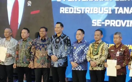Menteri ATR/BPN AHY Luncurkan Layanan Sertifikat Tanah Digital di Jawa Timur