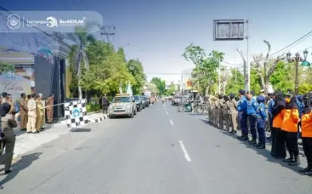 Semarak Kirab Pataka Jadi Pesan Kesejahteraan dan Harmoni untuk Masyarakat Lamongan