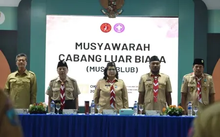 Pj Wali Kota Kediri Buka Muscablub Gerakan Pramuka Kota Kediri