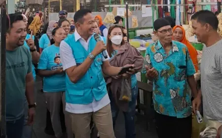 Wahyu Blusukan ke Pasar Bunul, Jaga Marwah Pasar dan Sejahterahkan Pedagang