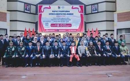 Empat Pimpinan DPRD Jember Resmi Ditetapkan