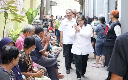Pj Wali Kota Kediri Kembali Tinjau Penyaluran Bantuan Pangan Cadangan Beras Pemerintah Tahap 3