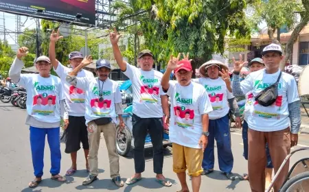 Para Tukang Becak Tetap Setia Pilih AbaDi