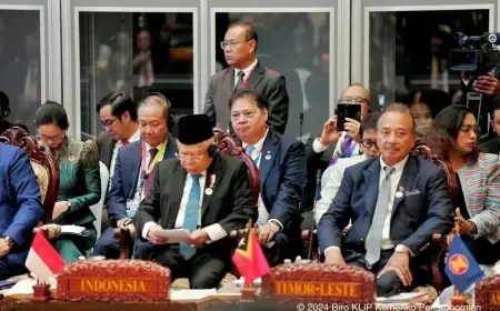 Wapres Ma’ruf Amin Hadiri Sidang Pleno KTT ASEAN ke-44 di Laos
