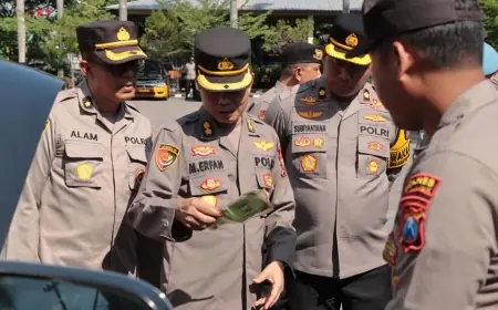 Jelang Pengamanan Pilkada, 12 Unit Kendaraan Dinas di Polres Nganjuk Diperiksa, Ini Hasilnya