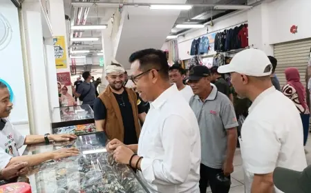 Sowan Ke Pasar Batu, Paslon NH Berembuk dengan Pedagang