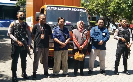 Polres Nganjuk Kawal Ketat Proses Pelipatan Surat Suara Pemilu 2024