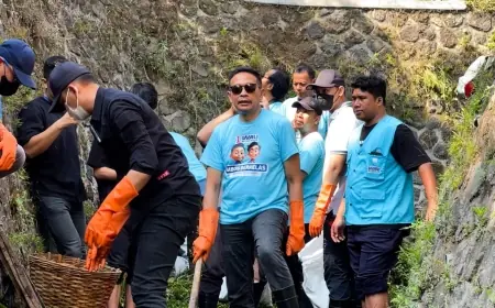 Antisipasi Banjir di Kota Malang, Paslon WALI Bersihkan Sungai Bareng