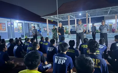Kadivpas Kanwil Kemenkumham Jatim Gelar Sidak ke Lapas Pasuruan, 87 Warga Binaan Dites Urine