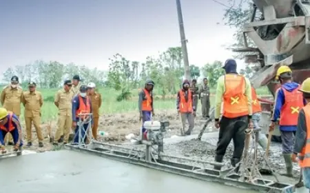 Plt. Bupati Lamongan Cek Pembangunan Jalan Kembangbahu-Sukobendu, Ditargetkan Selesai Oktober 2024
