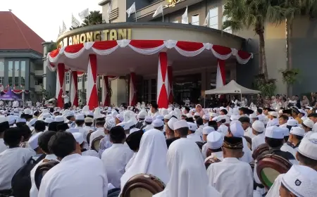 H-1 HUT Batu, Balai Kota Among Tani Bergemuruh Kumandang Selawat