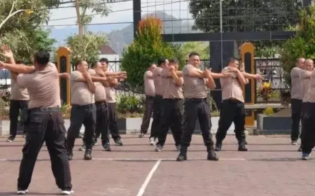 Polres Trenggalek Wajibkan Anggota Obesitas Turunkan BB demi Kesehatan