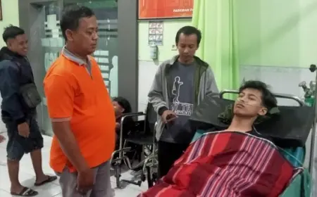 Karyawan Swasta di Nganjuk Jadi Korban Bacok Lari, Pelaku dalam Pengejaran Polisi