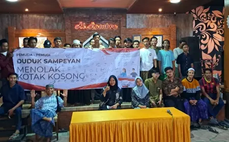Aliansi Pemuda-Pemudi di Gresik Tolak Pilih Kotak Kosong