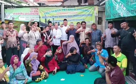 Serentak, Paguyuban PKL di Jombang Dukung Pasangan WarSa Pada Pilkada 2024