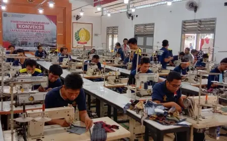 Ikuti Pelatihan Menjahit, 100 WBP Lapas Pasuruan Tak Bingung Lagi Kerja Apa Pascabebas