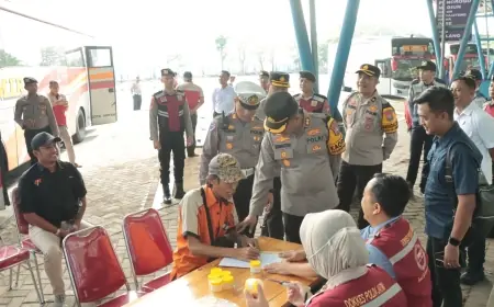 Sebanyak 35 Sopir Dites Urine, Polres Nganjuk Ungkap Hasilnya