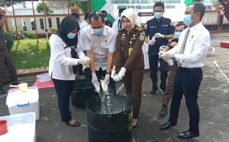 Narkoba Senilai Miliaran Rupiah Dimusnahkan Kejari Jombang