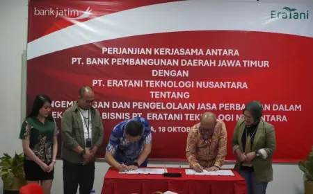 Bank Jatim dan Eratani Jalin Kerja Sama Dukung Produktivitas Pertanian