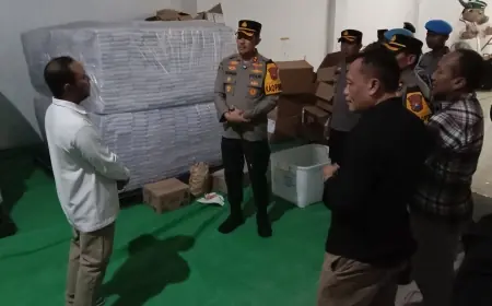 Polres dan KPU Jombang Lakukan Pengecekan Logistik Pilkada 2024