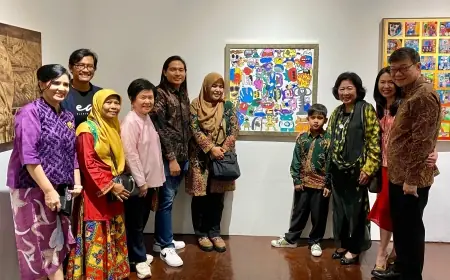 Ali Akhtar, Bocah 9 Tahun Curi Perhatian di UOB Painting of the Year 2024