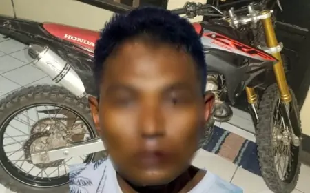 Curi Motor Warga Probolinggo, Pelaku Berhasil Ditangkap di Pasuruan