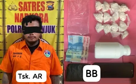 Polres Nganjuk Gagalkan Peredaran 1.249 Butir Pil Koplo Double L