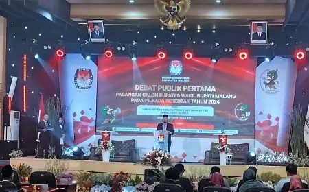 Debat Publik, KPU Kabupaten Malang Harap Semua Paslon Sampaikan Program Komprehensif