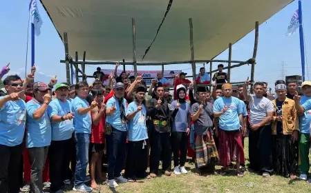Menangkan Vinanda – Gus Qowim di Pilwali Kediri, Paguyuban Pendekar Nusantara Gelar Pencak Dor