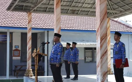 Peringati Sumpah Pemuda ke-96, Lapas Pasuruan Gelar Upacara Bersama Warga Binaan